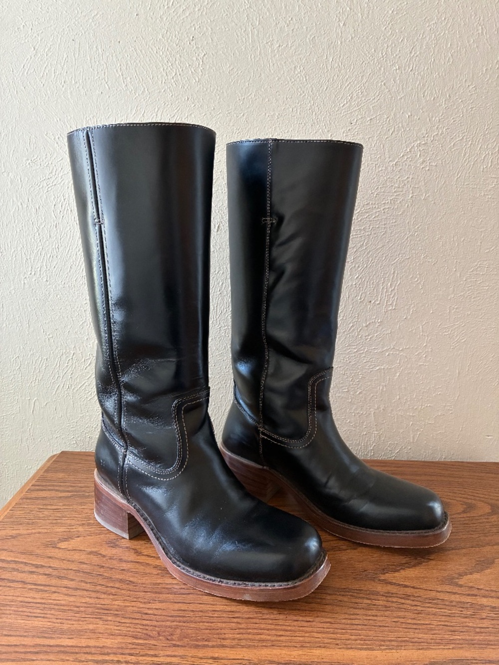 Frye Campus 14L Boots jet black